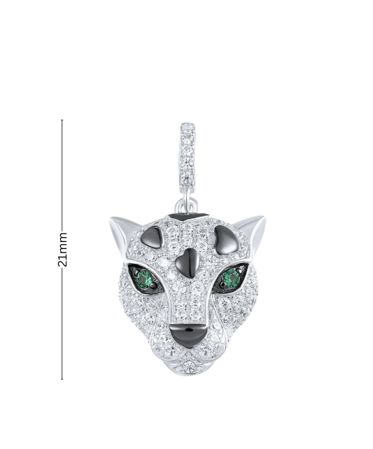 Hõbedast ripats tsirkoonidega ja spinellid