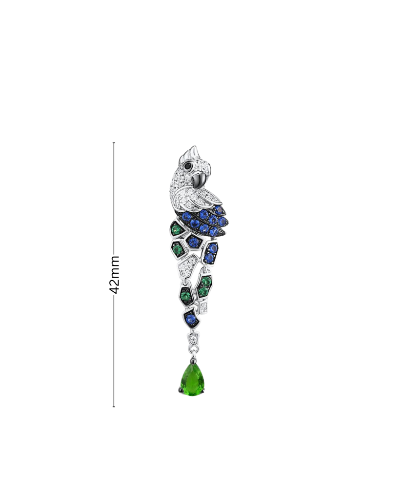 Hõbedast ripats tsirkoonidega ja spinellid