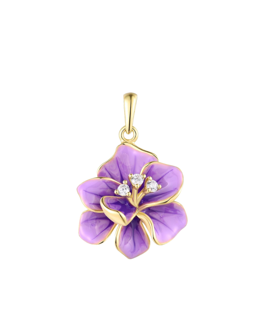 Hõberipats tsirkoonide ja emailiga