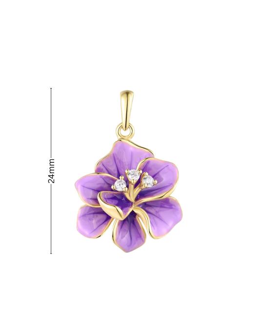 Hõberipats tsirkoonide ja emailiga