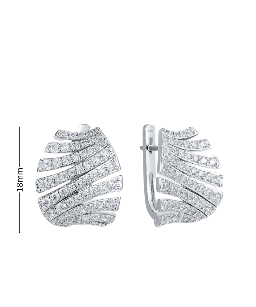 Kullatud hõbekõrvarõngad tsirkoonidega