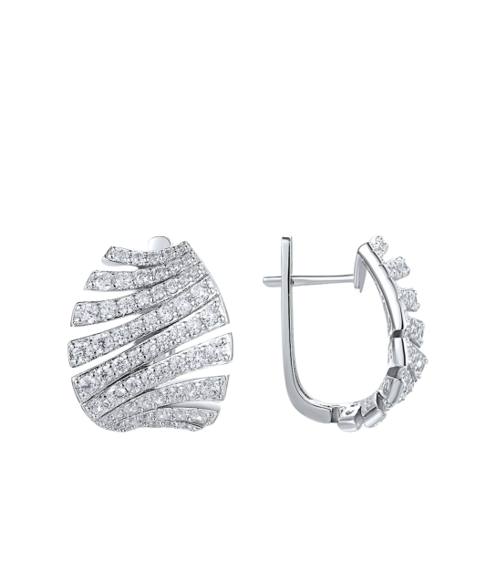 Kullatud hõbekõrvarõngad tsirkoonidega