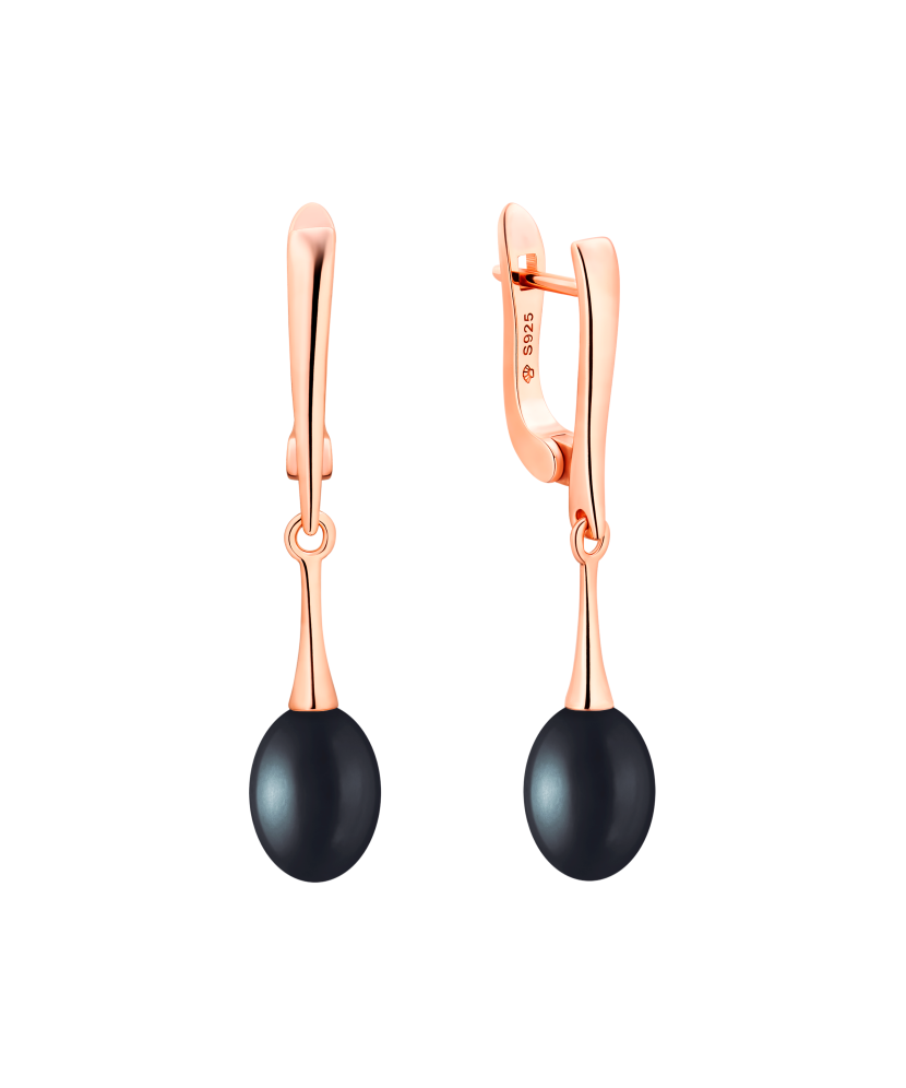 Kullatud hõbekõrvarõngad pärlitega