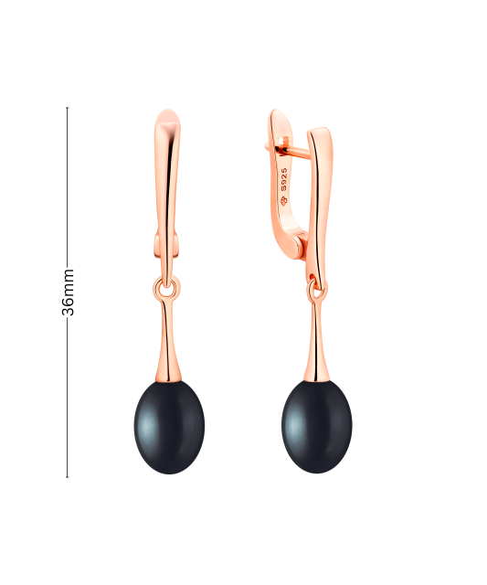 Kullatud hõbekõrvarõngad pärlitega