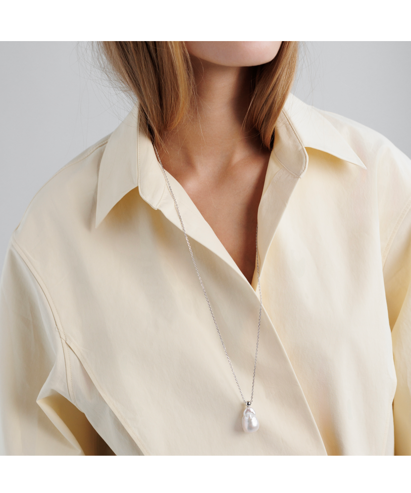 Hõbedane kett Kasumi pärliga