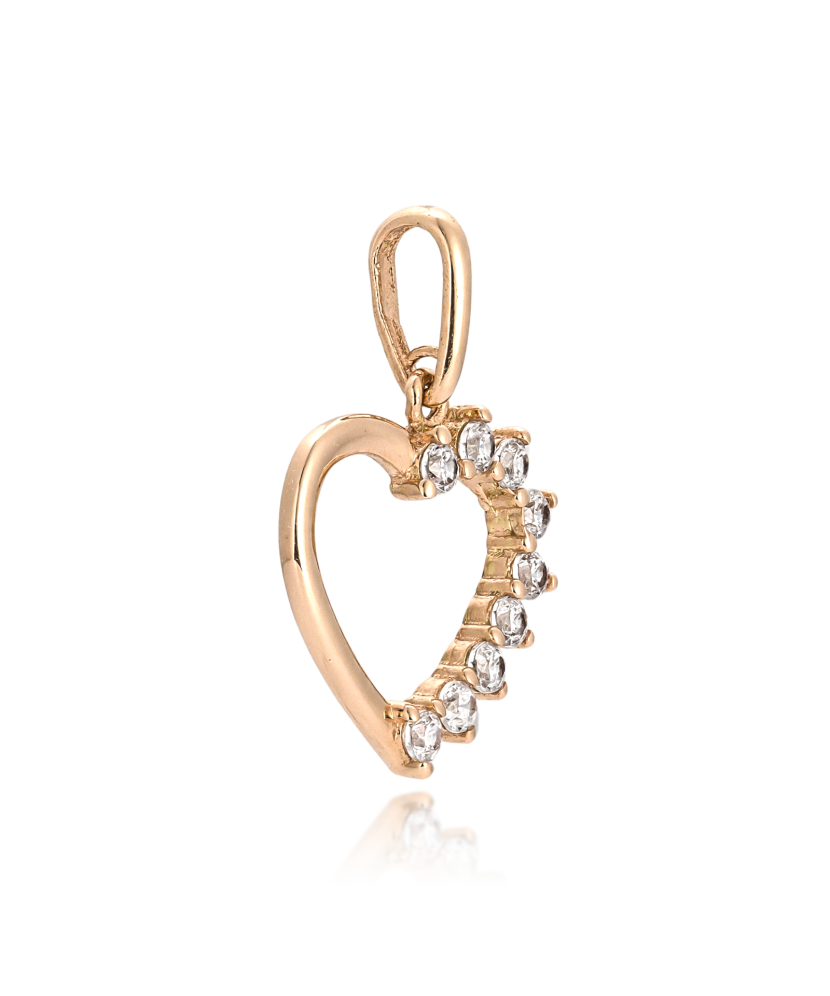 Kuldripats tsirkoonidega "rist"