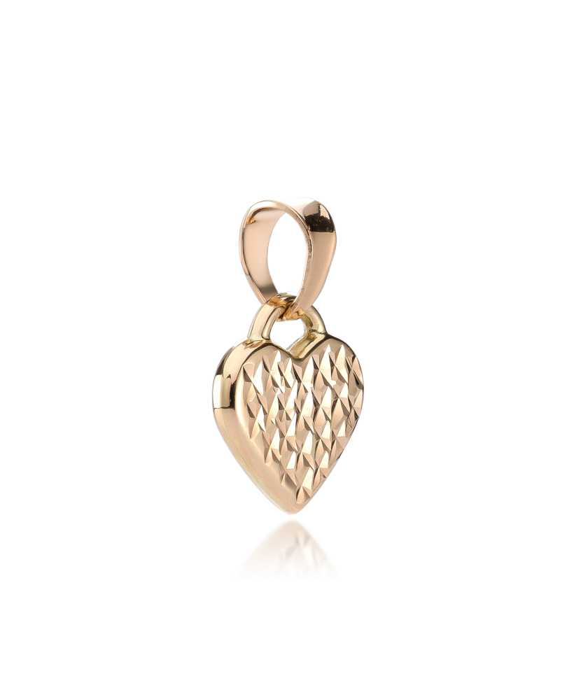 Kahepoolne kullast ripats "Süda"