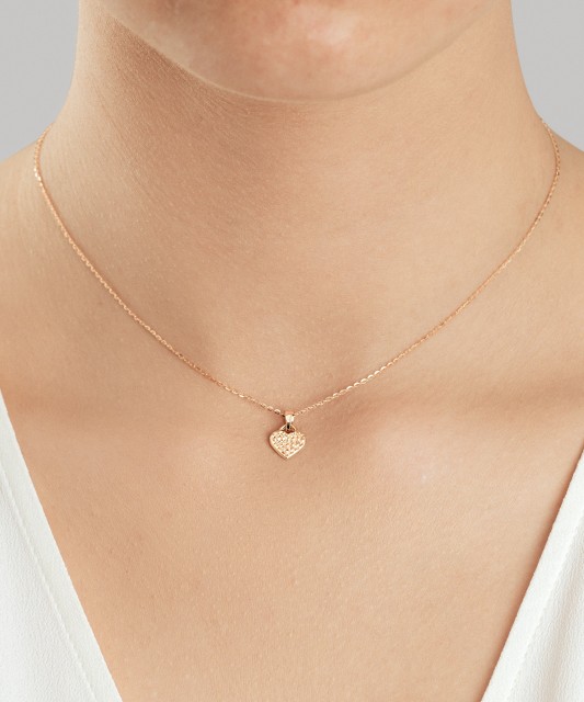 Kahepoolne kullast ripats "Süda"