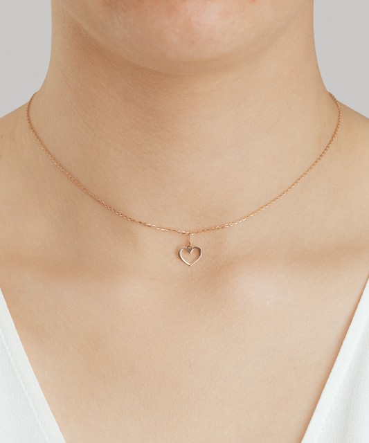 Золотой подвеска "Сердечко"