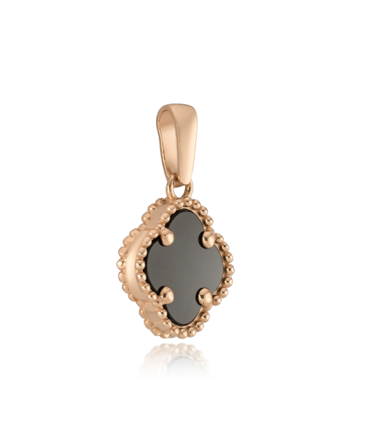 Золотая подвеска с ониксом