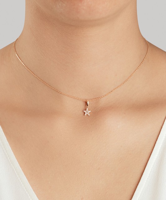 Kuldripats tsirkoonidega "täheke"