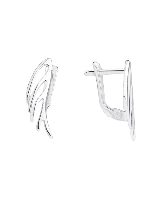 Серебряные серьги "Крыло ангела"