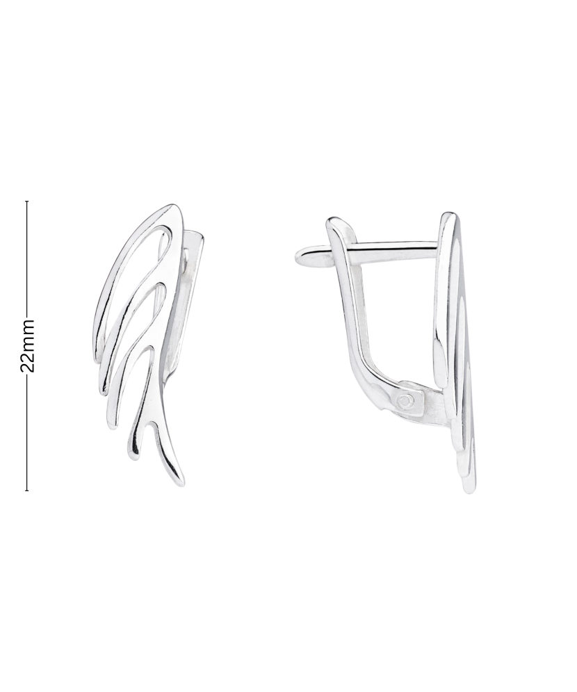 Hõbekõrvarõngad "Inglitiib"