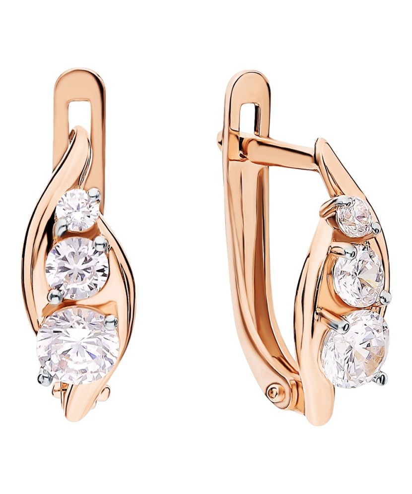 Auksiniai auskarai su cirkoniais Goldinga T142025809