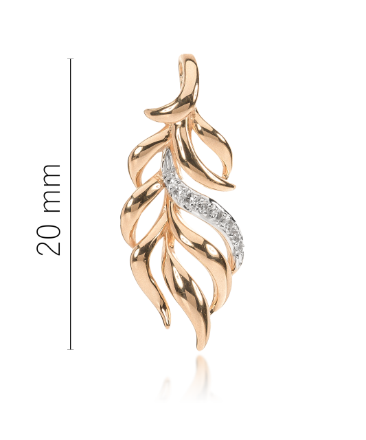 Золотой подвеска с алмазами