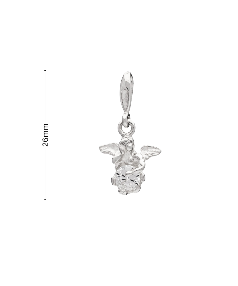 Sidabrinis Pakabukas Su Cirkoniu "Angelas" Goldinga 03854