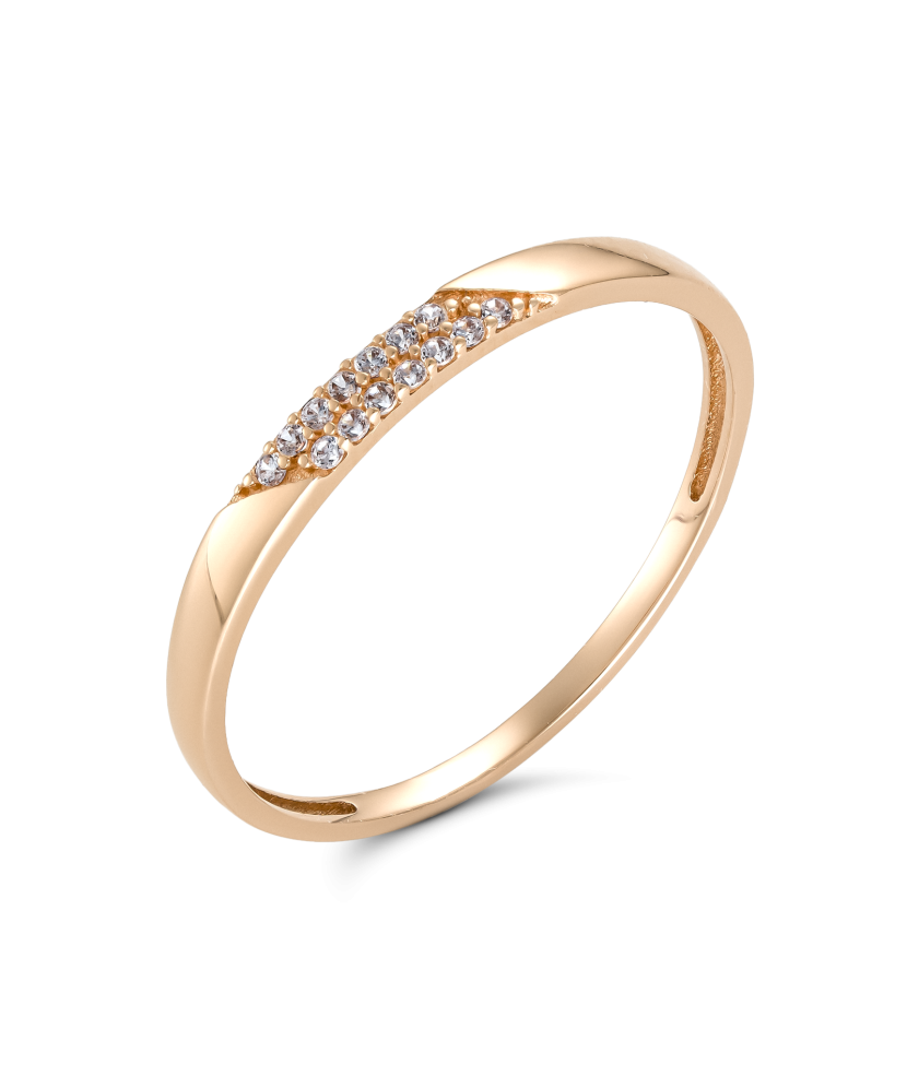 Золотое кольцо с цирконами