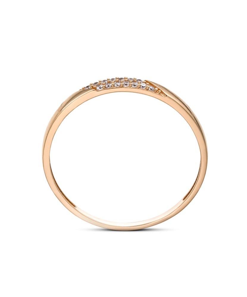 Золотое кольцо с цирконами