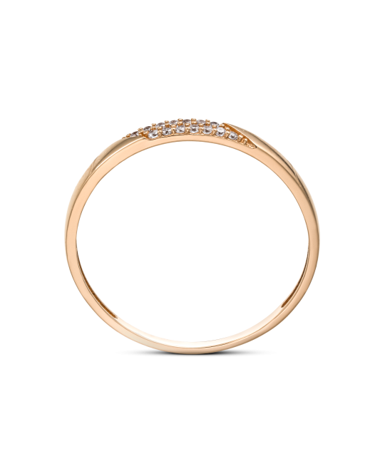 Золотое кольцо с цирконами