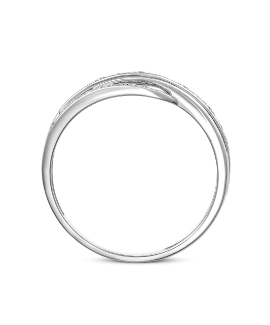 Valgest kullast sõrmus briljantidega