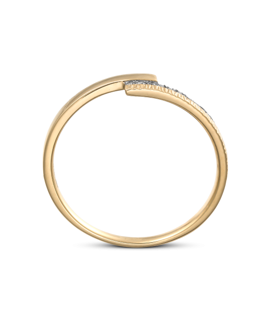 Кольцо из желтого золота с бриллиантами