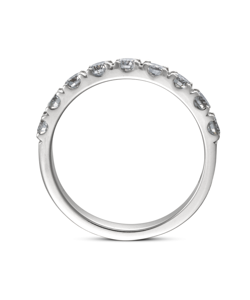 Valgest kullast sõrmus briljantidega (0.78ct)