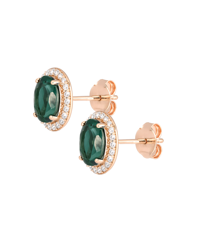 Kuldkõrvarõngad tsirkoonidega