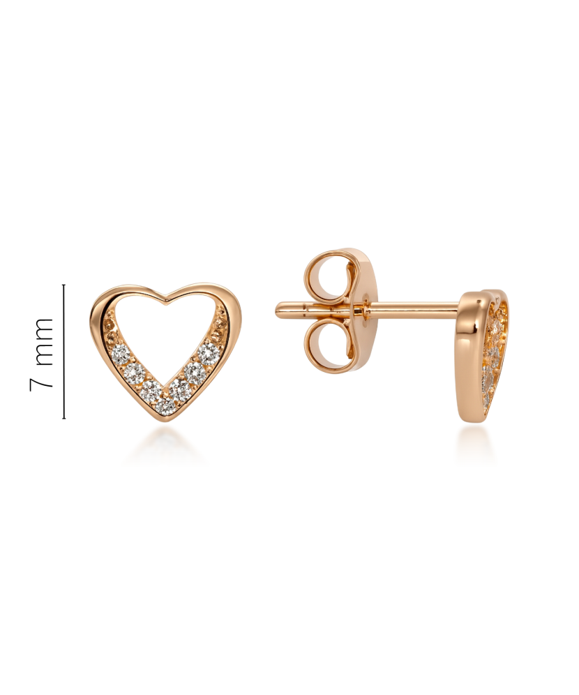 Kuldkõrvarõngad tsirkoonidega