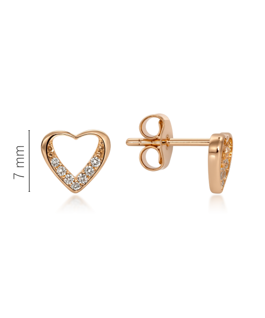 Kuldkõrvarõngad tsirkoonidega