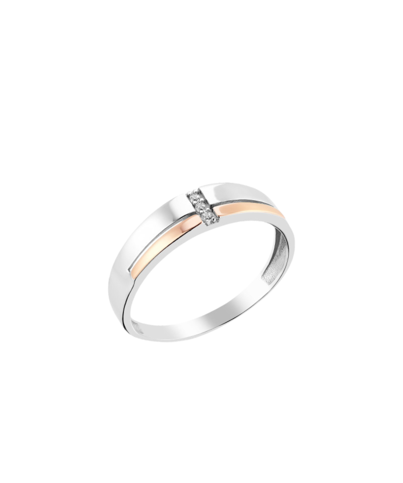 Hõbesõrmus kullatud tsirkoonidega