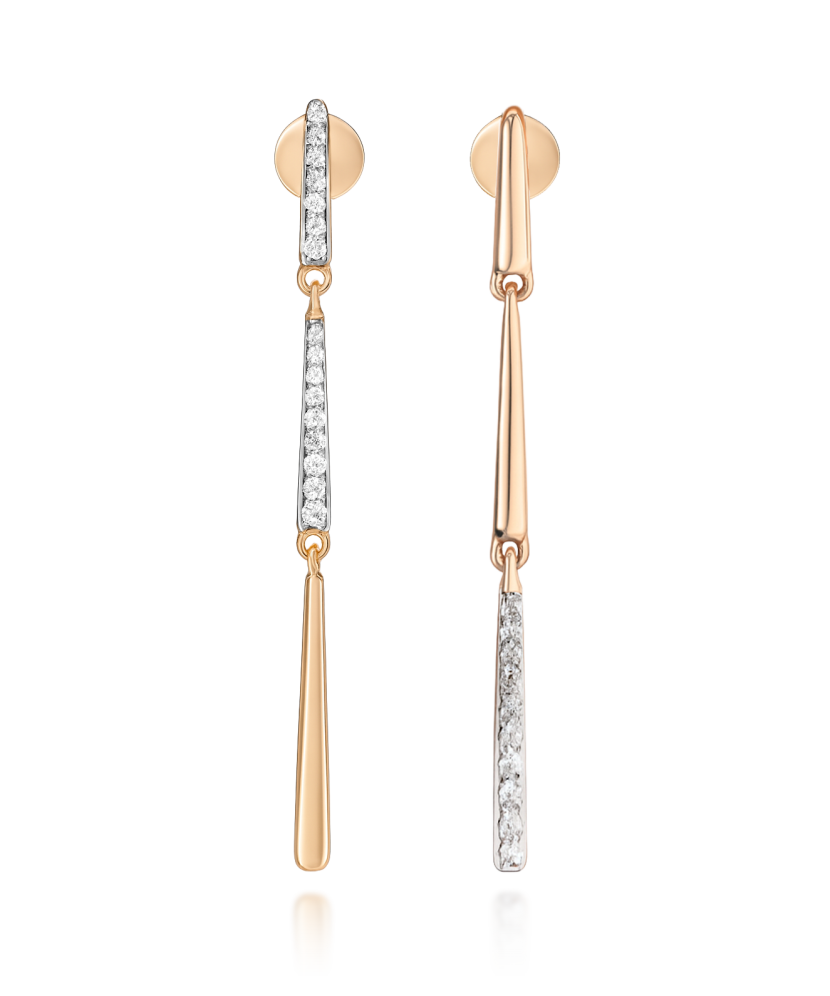 Kuldkõrvarõngad teemanditega