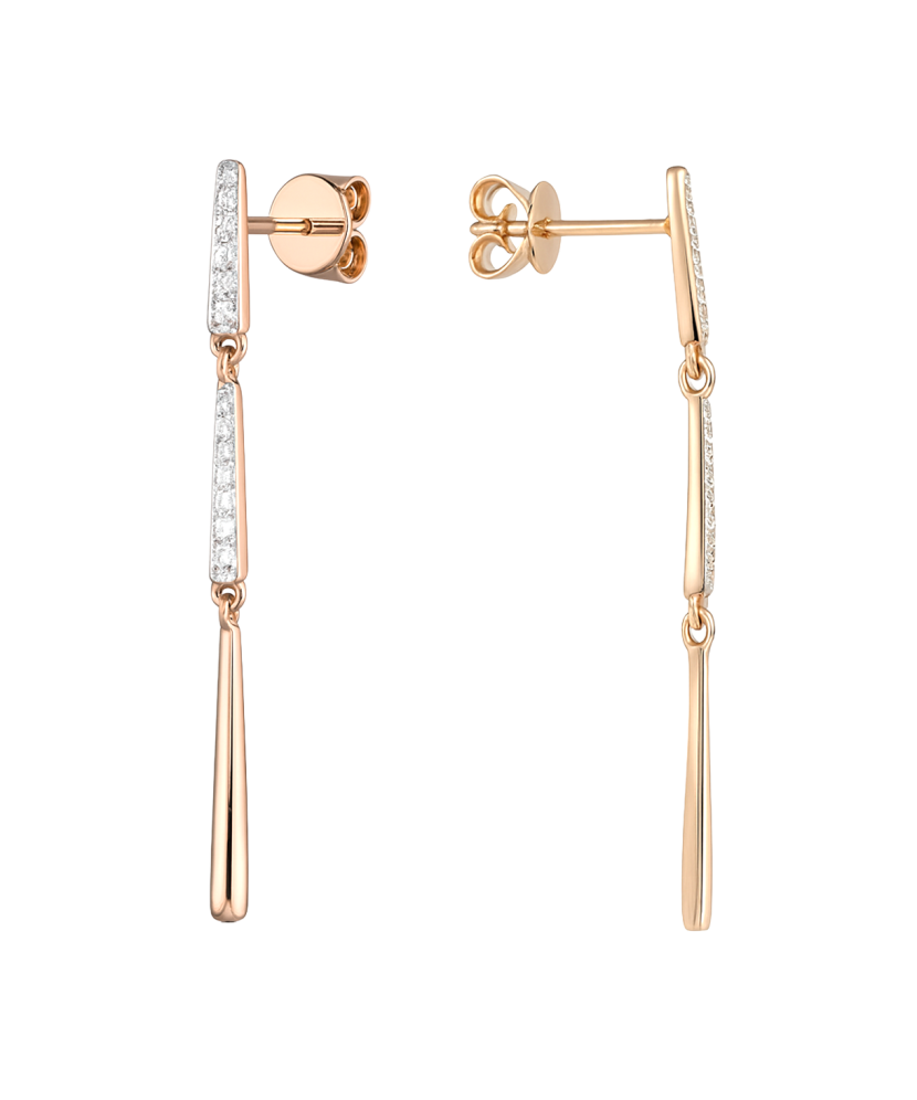 Kuldkõrvarõngad teemanditega