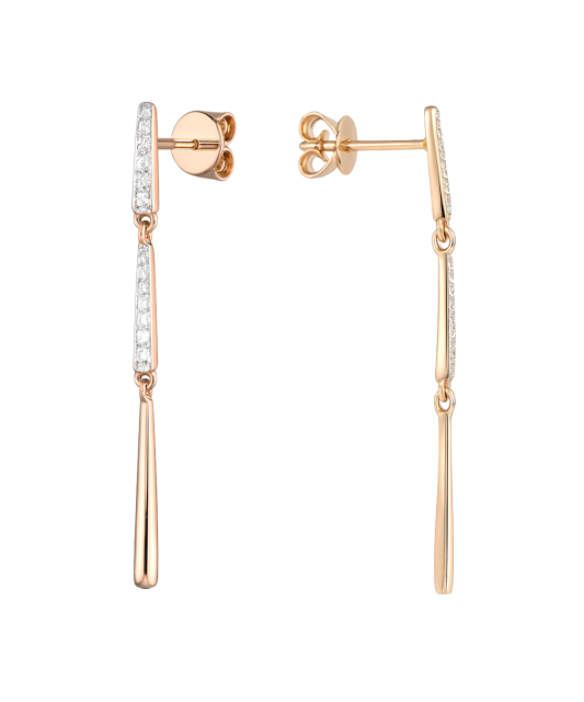 Kuldkõrvarõngad teemanditega