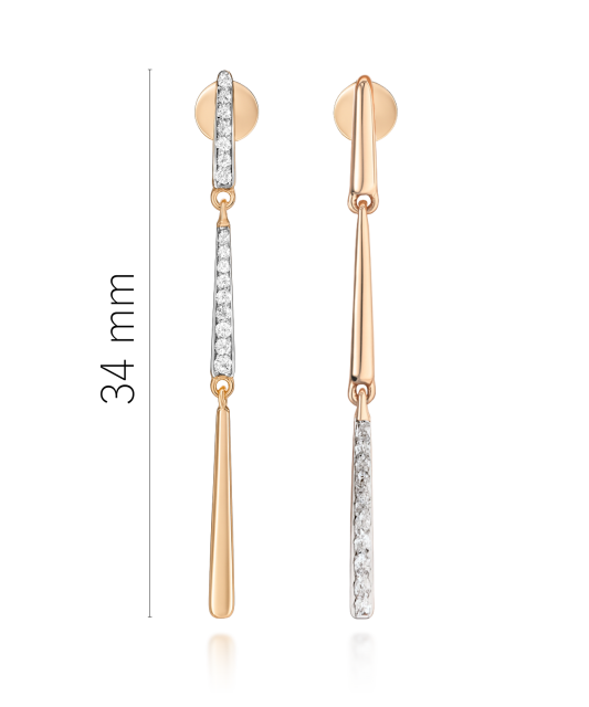 Kuldkõrvarõngad teemanditega