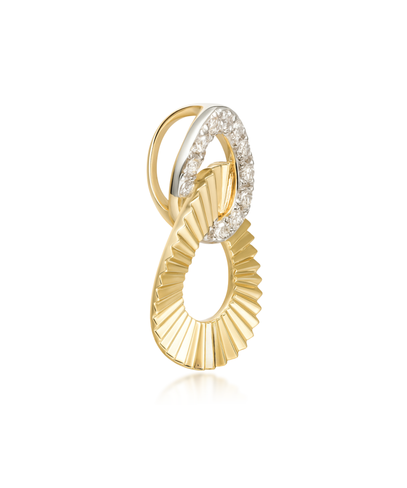 Подвеска из желтого золота с бриллиантами