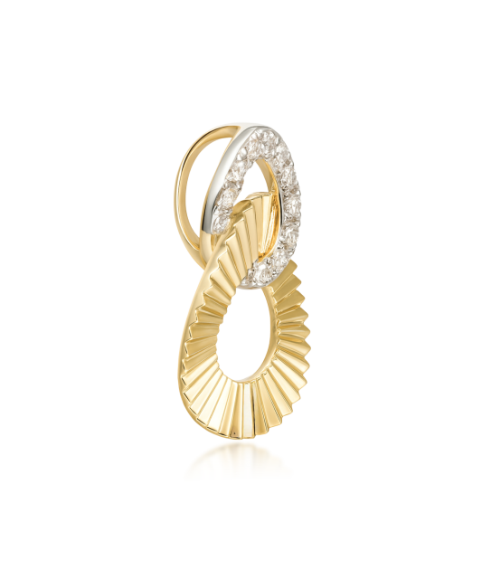 Kollasest Kullast Ripats Teemantidega