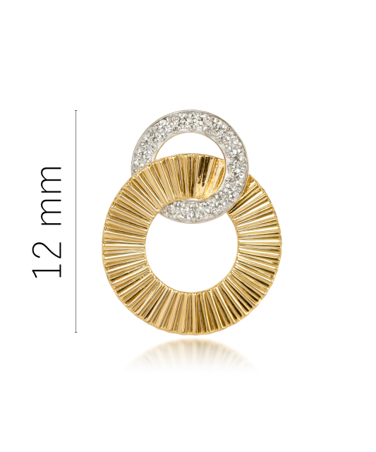 Подвеска из желтого золота с бриллиантами