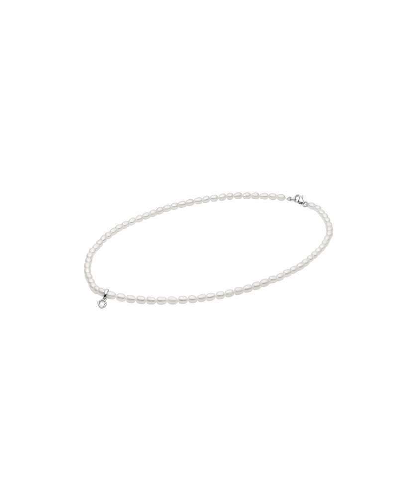 Pärlikee hõbedaga ja tsirkooniga ripatsiga