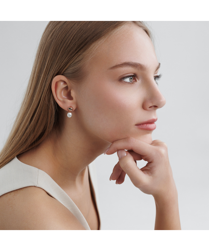 Kullatud hõbekõrvarõngad pärlitega