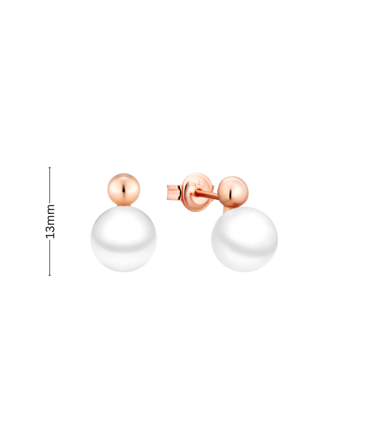 Kullatud hõbekõrvarõngad pärlitega