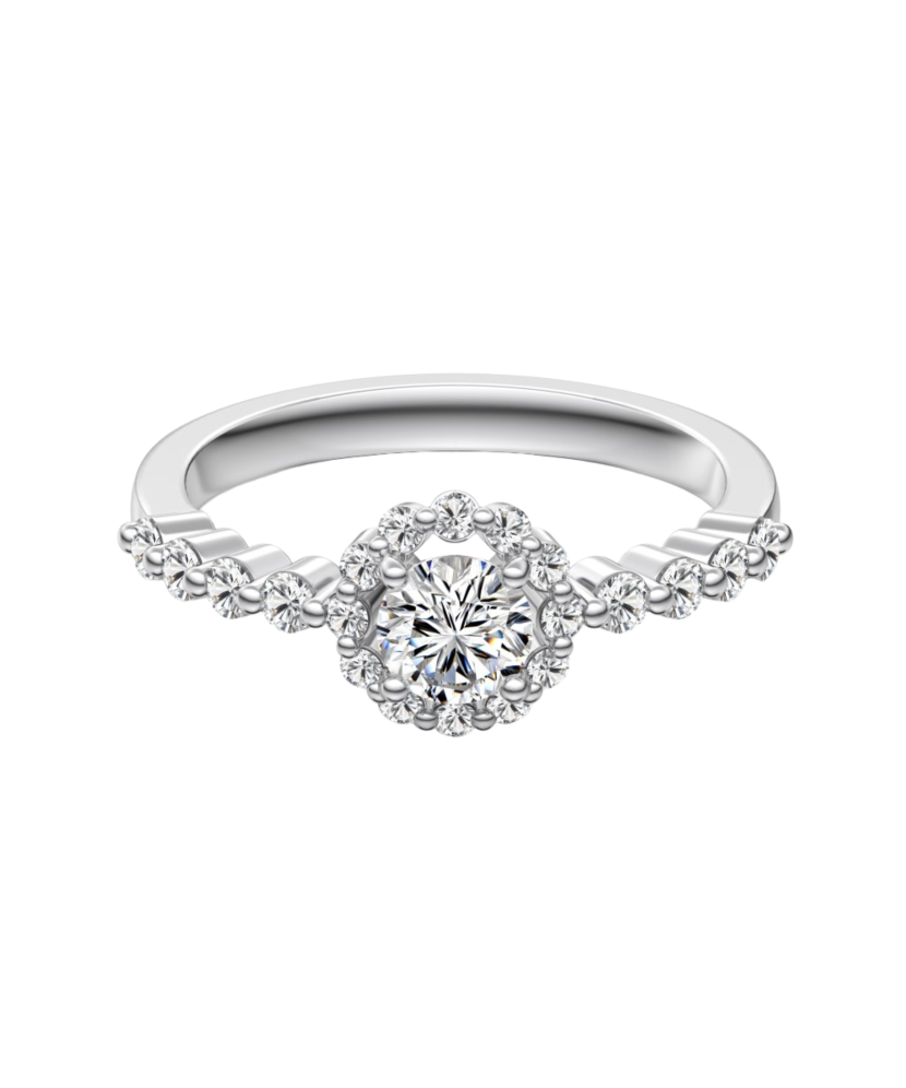 Hõbesõrmus tsirkoonidega