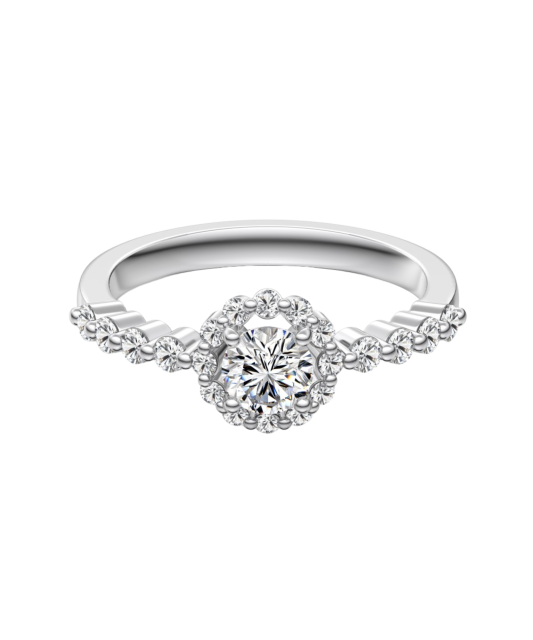 Hõbesõrmus tsirkoonidega