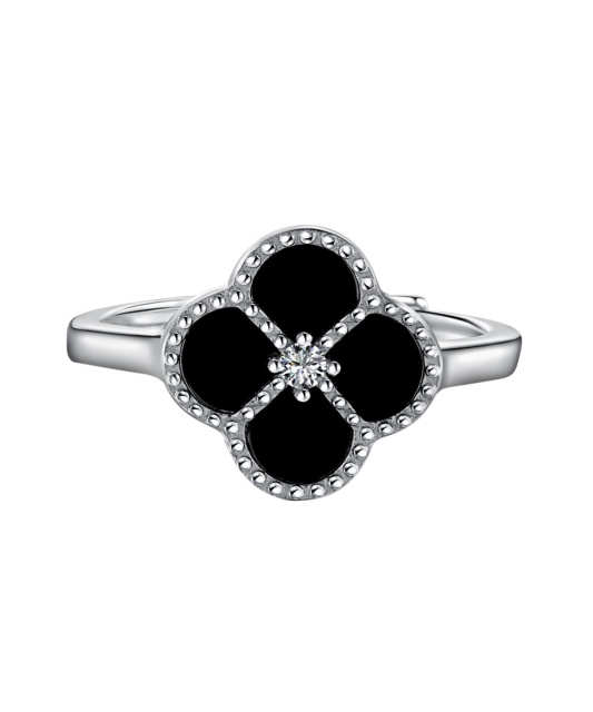 Hõbesõrmus oonüksi ja tsirkoonidega