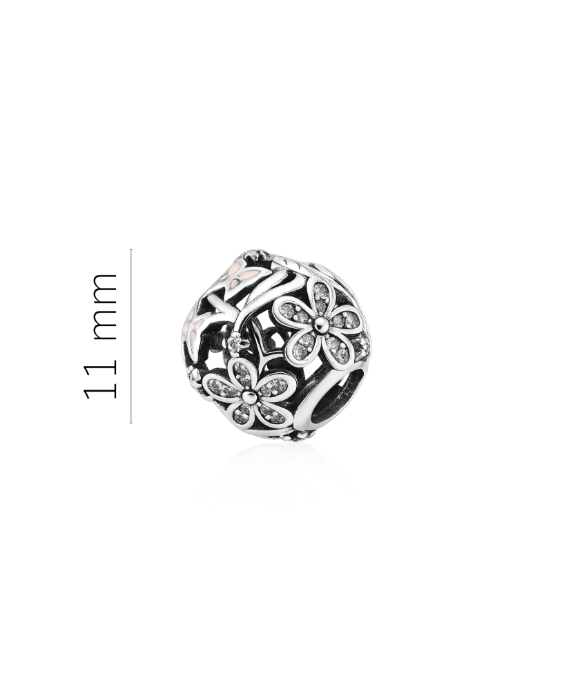 Позолоченная подвеска из серебра "Бочонок" с цирконами