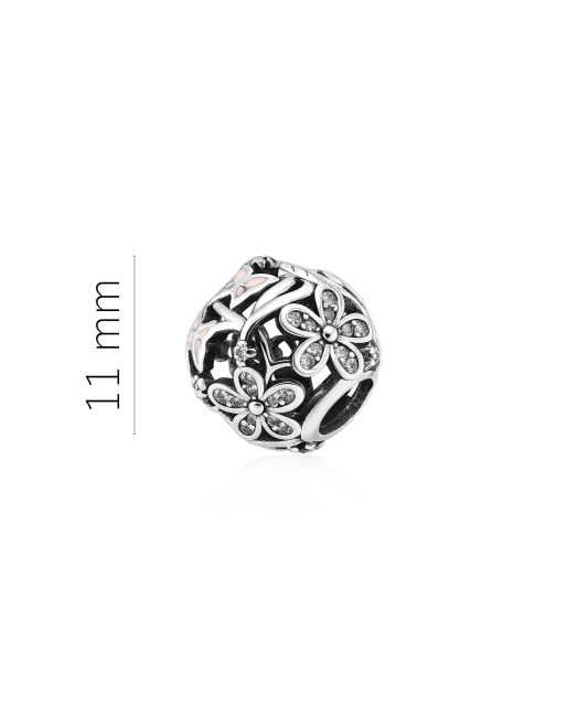 Позолоченная подвеска из серебра "Бочонок" с цирконами