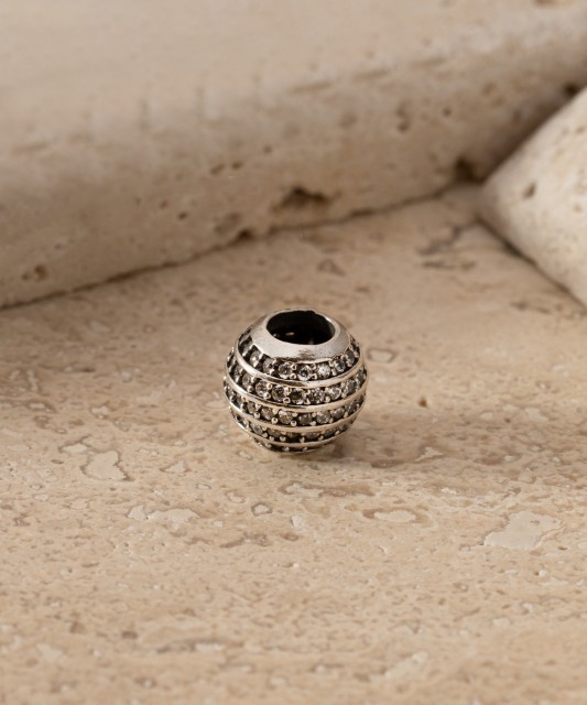 Позолоченная подвеска из серебра "Бочонок" с цирконами