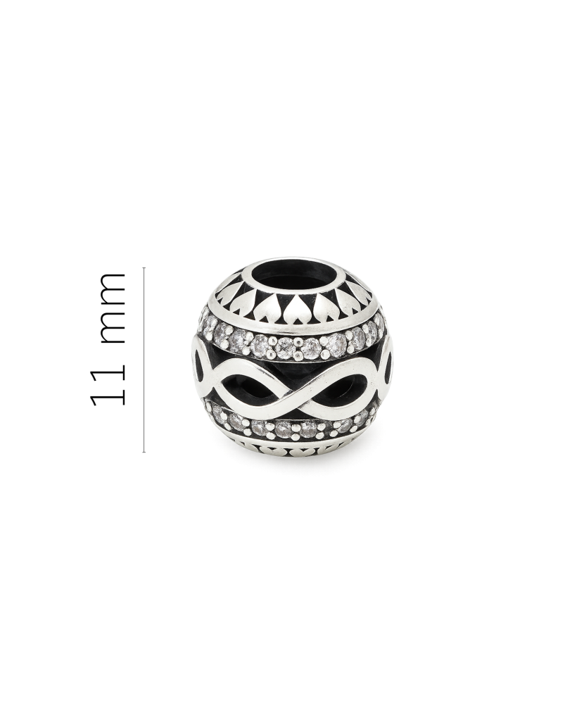 Позолоченная подвеска из серебра "Бочонок" с цирконами