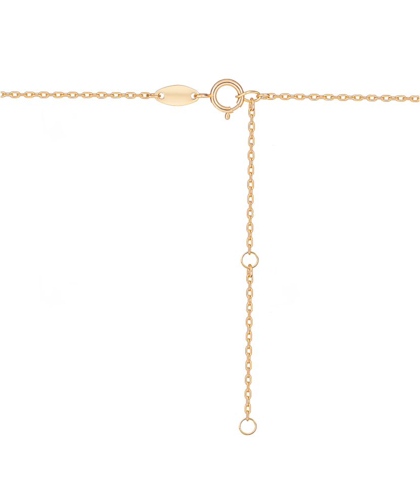 Kuldkett tsirkoonist ripatsiga