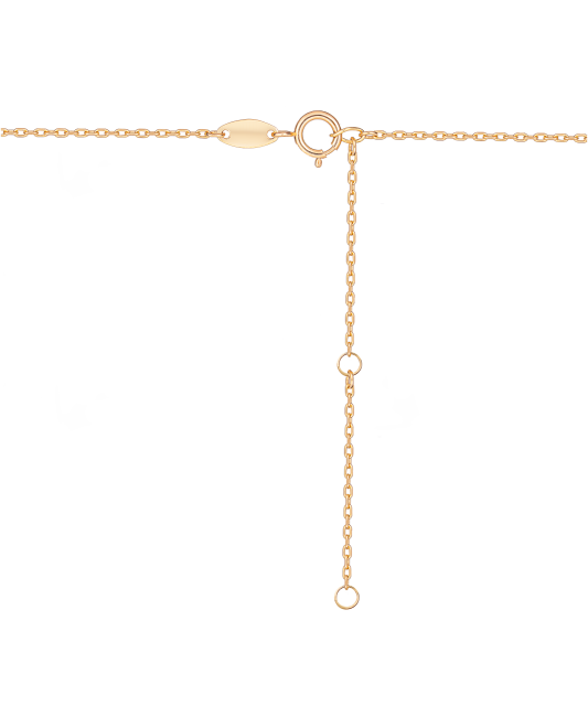 Kuldkett tsirkoonist ripatsiga