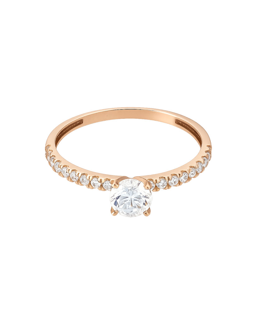 Kuldsõrmus tsirkoonidega